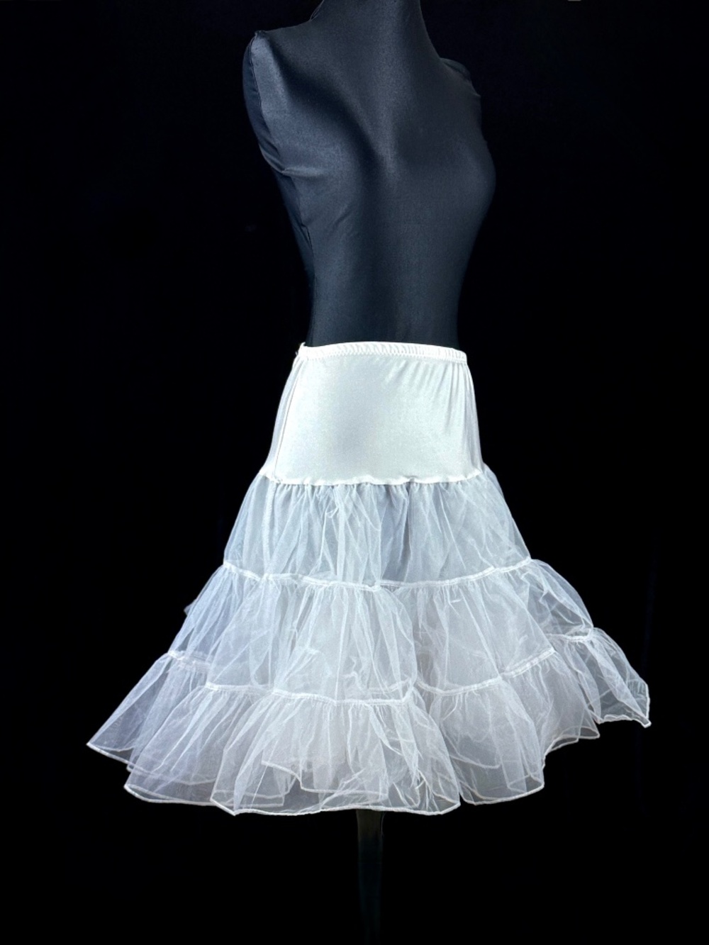 Grace Karin Petticoat L Tutu Crinoline Half Slip Underskirt White Rockabilly
